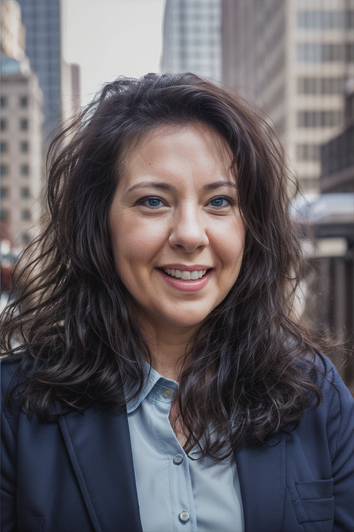 an image of a person with long curly hair